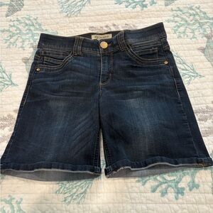 Womens Democracy “Ab”solution® Core Shorts, dark blue, size 8.